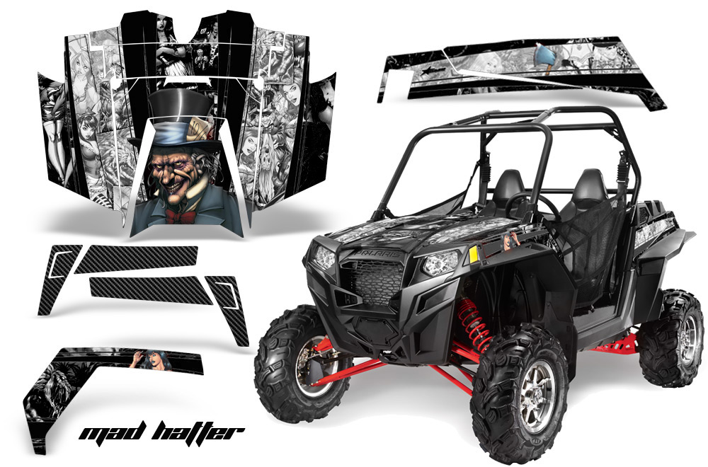 Polaris RZR 900XP 2011 Graphics MH B W